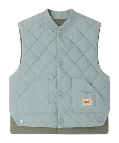 Bonpoint Leo Quilted Jacket In Green