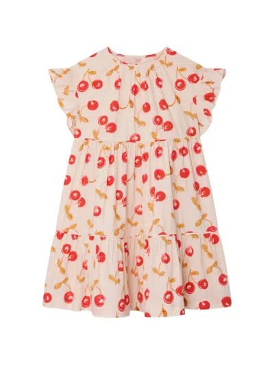 Bonpoint Kids' Leontine Tiered Ruffled Dress In Neutral