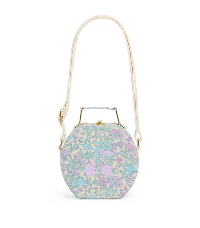 Bonpoint Kids' Liberty Cotton Jadore Mini Bag In Purple