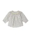 Bonpoint Griotte Smockee Blouse In Gray