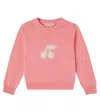 Bonpoint Liesel Embroidered Cotton Sweater In Pink