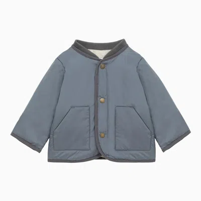 Bonpoint Kids' Light Blue Grey Padded Jacket