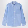 Bonpoint Light Blue Tango Striped Shirt In Light Blue