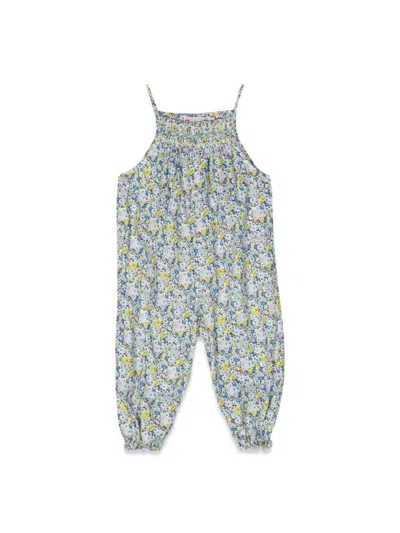 Bonpoint Kids' Lilisy Smockee Dungarees In Blue