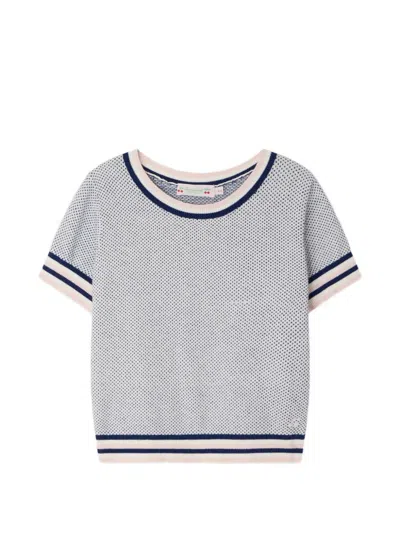 Bonpoint Limette オーガニックコットン＆カシミア セーター In White