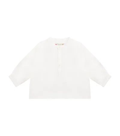 Bonpoint Kids' Linen Shirt In White