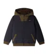Bonpoint Logo Crest Puffer Jacket In Blue