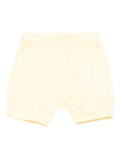 Bonpoint Babies' Logo-detail Shorts In Yellow