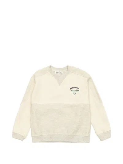 Bonpoint Kids' Logo-detail Sweatshirt In Neutral
