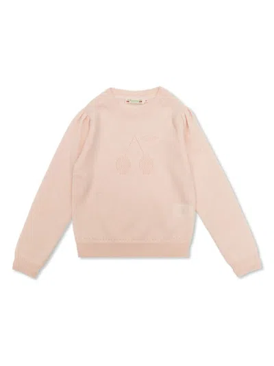 Bonpoint Kids' Logo-embroidered Jumper In Pink