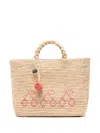Bonpoint Logo-embroidered Tote Bag In Neutrals
