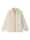 Bonpoint Logo-embroidered Zip-fastening Jacket In Neutral
