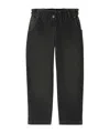Bonpoint Elasticated-waist Organic Cotton Jeans In Black
