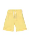 Bonpoint Logo-patch Bermuda Shorts In Yellow