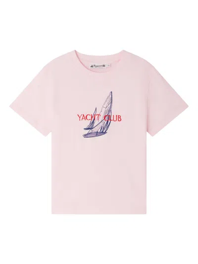 Bonpoint Kids' Logo-print T-shirt In Pink