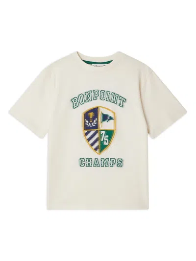 Bonpoint Kids' Logo-print T-shirt In White