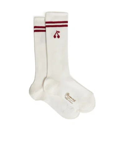 Bonpoint Logo Socks In White