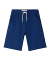 Bonpoint Logo-patch Drawstring Shorts In Blue