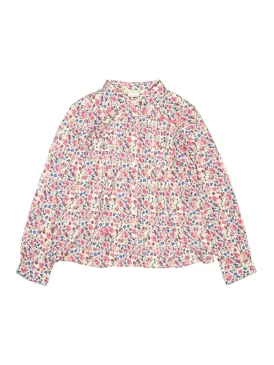 Pre-owned Bonpoint Kids' Long Sleeve Blouse In Pink