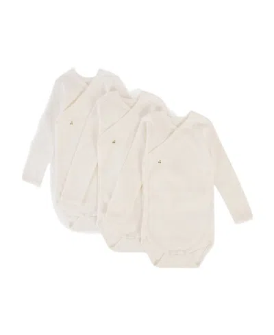 Bonpoint Long-sleeve Cotton Body Set In White