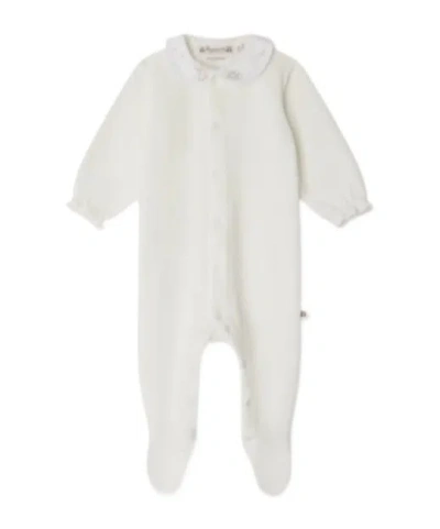 Bonpoint Babies' Long Sleeve Jumpsuit In White