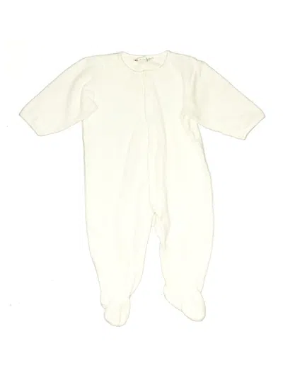 Pre-owned Bonpoint Kids' Long Sleeve Onesie In White