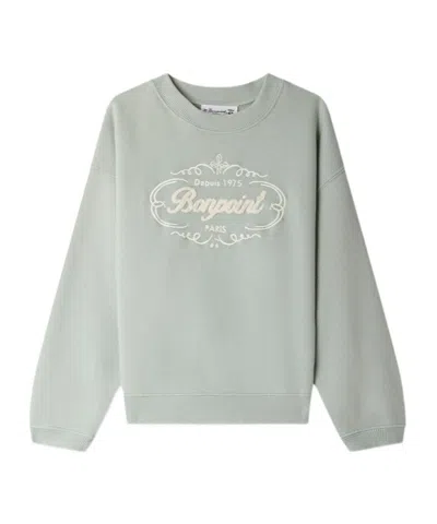 Bonpoint Kids' Long Sleeve Sweatshirt In Green
