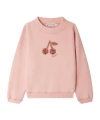 Bonpoint Floral-cherry Sweatshirt In Pink