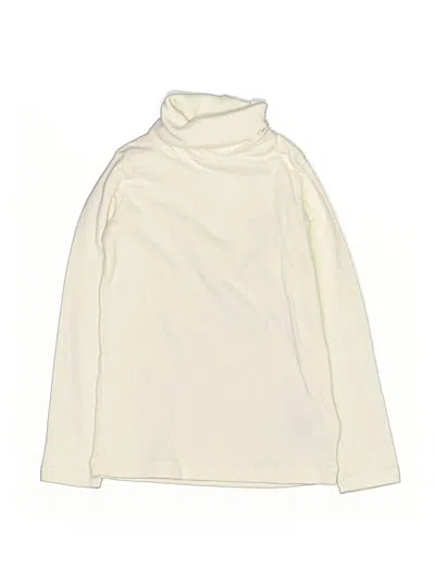 Pre-owned Bonpoint Kids' Long Sleeve Turtleneck In Ivory