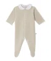 Bonpoint Baby Georgia Floral Cotton Jumpsuit In Nude