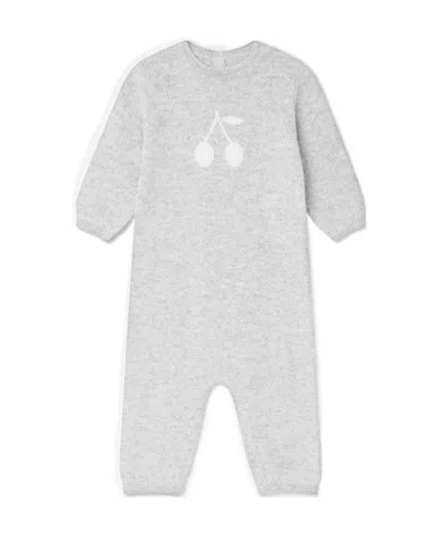 Bonpoint Long-sleeved Jumpsuit In White