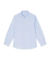 Bonpoint Long-sleeved Shirt In Blue