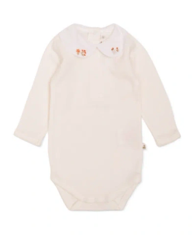 Bonpoint Long-sleeve Bodysuit In White