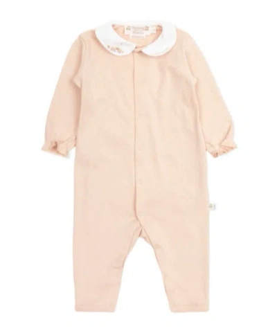 Bonpoint Collared Long-sleeved Jumpsuit In Pink