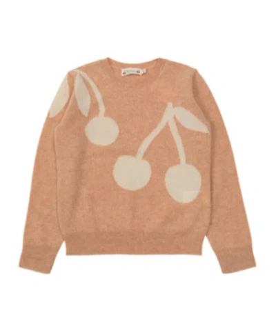 Bonpoint Long-sleeved Sweater In Brown