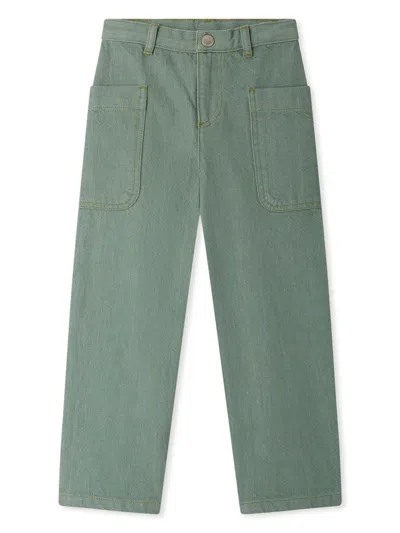 Bonpoint Kids' Looping Jeans In Green