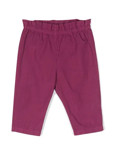 Bonpoint Babies' Luciole Cotton Trousers In Purple