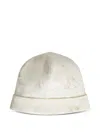 Bonpoint Lyann Printed Beanie Hat In White