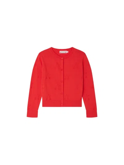 Bonpoint Lysia Cardigan In Red