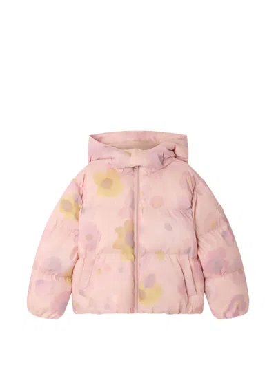 Bonpoint Kids' Maddie Floral-print Puffer Coat In Pink