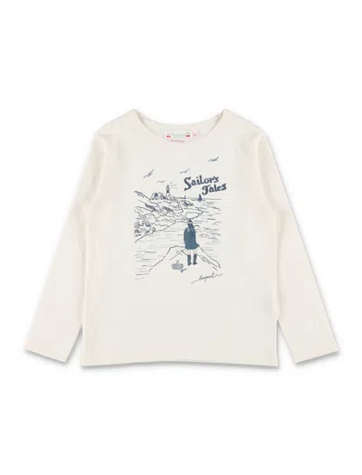 Bonpoint 's Magali Mini Sailor Tales Organic Cotton T-shirt In Neutral
