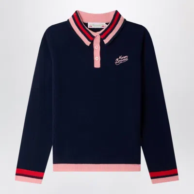 Bonpoint Malia Wool Sweater In Blue