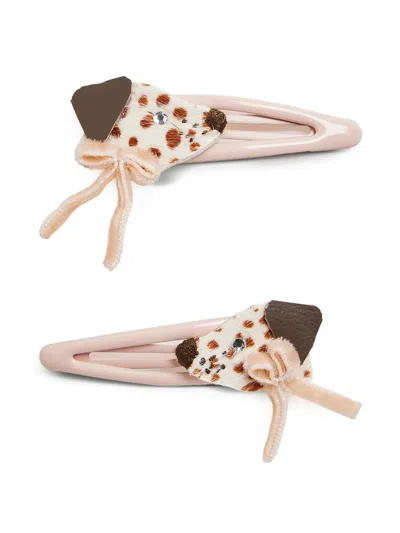 Bonpoint Kids' Manea Hair Clip (set Of Two) In Pink