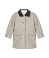 Bonpoint Coat Collar Fur In Nude