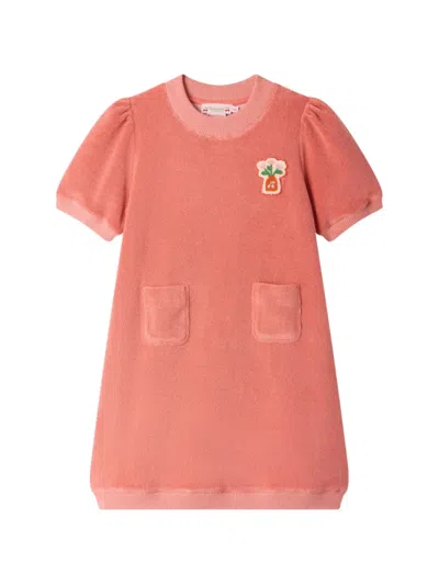 Bonpoint Kids' Marceline Patch-detail Dress In Pink
