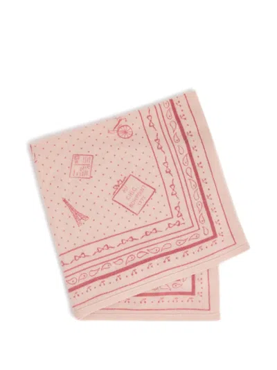 Bonpoint Kids' Marcy Paisley-print Scarf In Pink