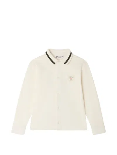 Bonpoint Kids' Martial Logo-patch Shirt In Neutral