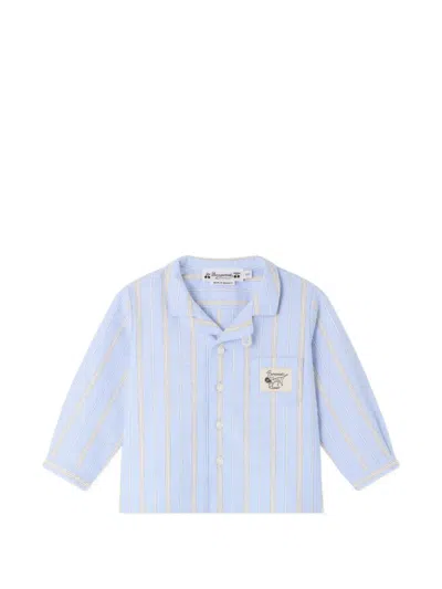 Bonpoint Babies' Maxime Striped Shirt In Blue