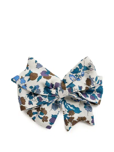 Bonpoint Kids' Mayka Floral-print Hair Clip In White