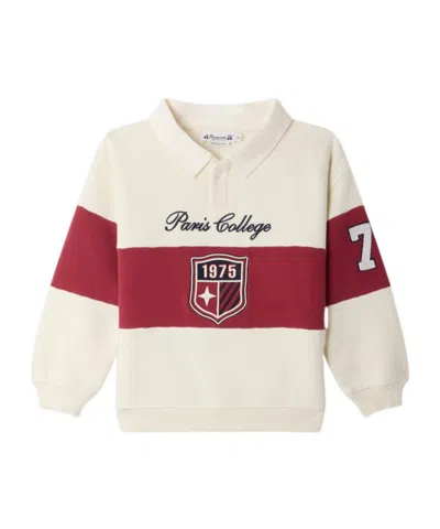 Bonpoint Mazarin Organic Cotton Sweatshirt In White